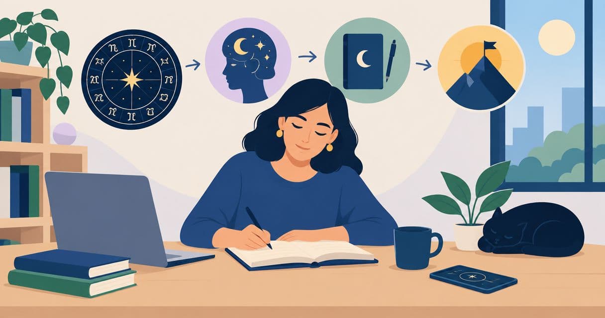 Da Astrofluence ao journaling: fluxo completo de reflexão para 2026