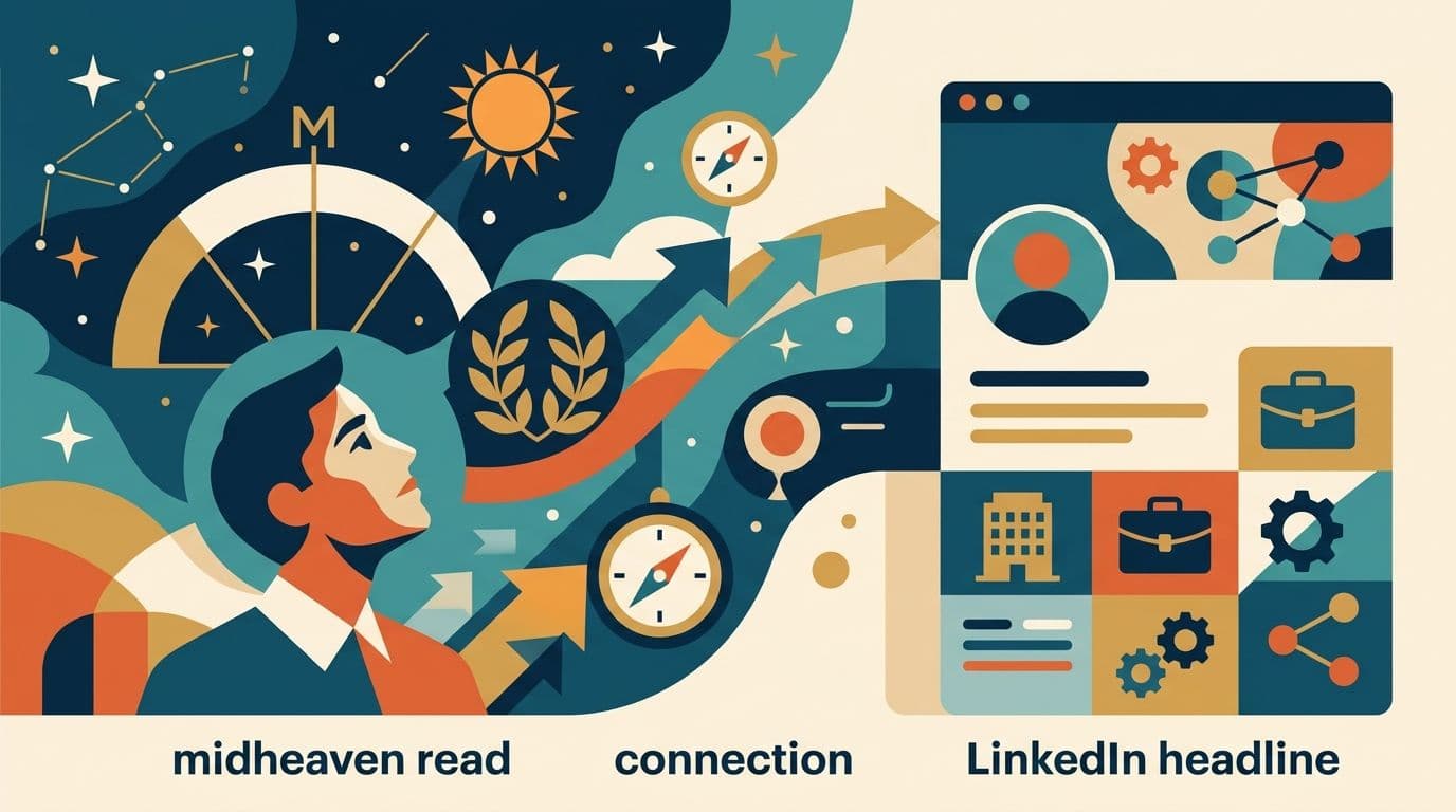 Como conectar sua leitura de meio-céu a um título do LinkedIn